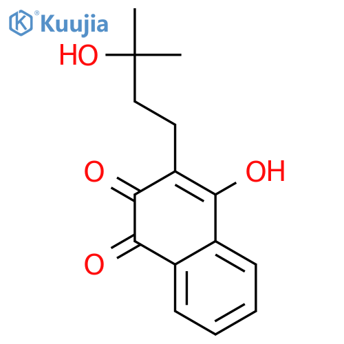 1,4-Naphthalenedione,2-hydroxy-3-(3-hydroxy-3-methylbutyl)- structure