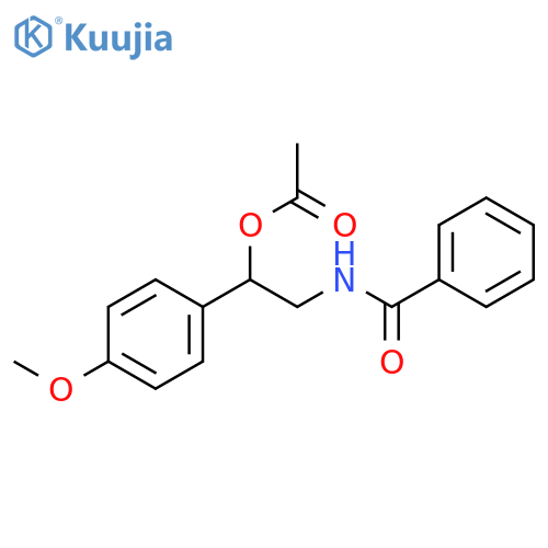 Benzamide,N-[2-(acetyloxy)-2-(4-methoxyphenyl)ethyl]- structure