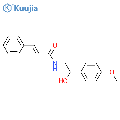 2-Propenamide, N-[(2S)-2-hydroxy-2-(4-methoxyphenyl)ethyl]-3-phenyl-,(2E)- structure