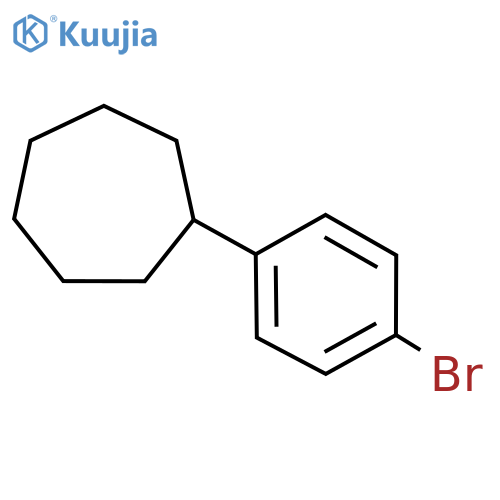 (4-Bromophenyl)cycloheptane structure