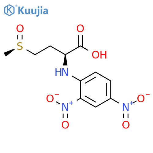 Butanoic acid, 2-[(2,4-dinitrophenyl)amino]-4-[(R)-methylsulfinyl]-, (2S)- structure