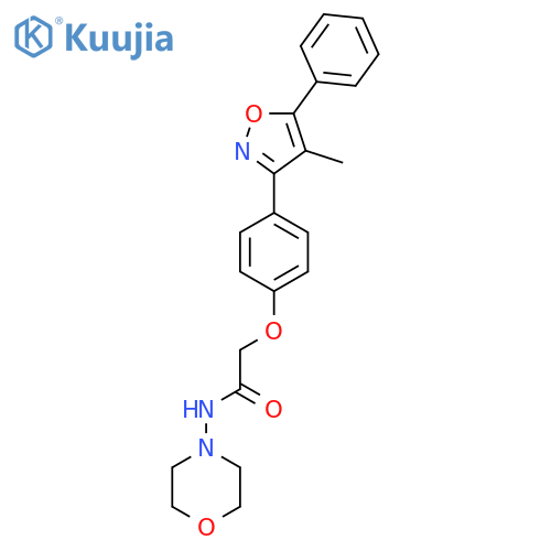 2-4-(4-Methyl-5-phenyl-3-isoxazolyl)phenoxy-N-4-morpholinyl-acetamide structure