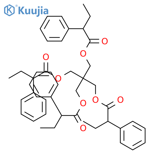 Benzeneacetic acid, a-ethyl-,2,2-bis[(1-oxo-2-phenylbutoxy)methyl]-1,3-propanediyl ester (9CI) structure