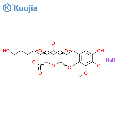 4-Hydroxy-2-(10-hydroxydecyl)-5,6-dimethoxy-3-methylphenyl β-D-Glucuronide Monosodium Salt structure