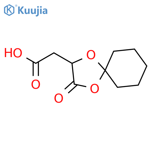 1,4-Dioxaspiro[4.5]decane-2-acetic acid, 3-oxo-, (2S)- structure