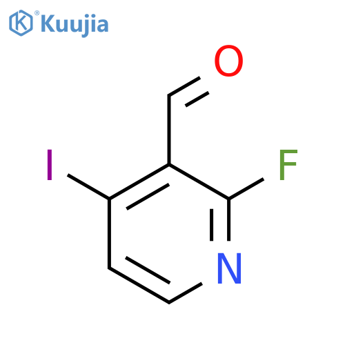 2-fluoro-4-iodo-pyridine-3-carbaldehyde structure
