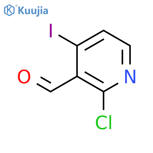 2-chloro-4-iodo-pyridine-3-carbaldehyde structure