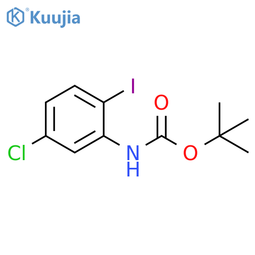 tert-Butyl (5-chloro-2-iodophenyl)carbamate structure