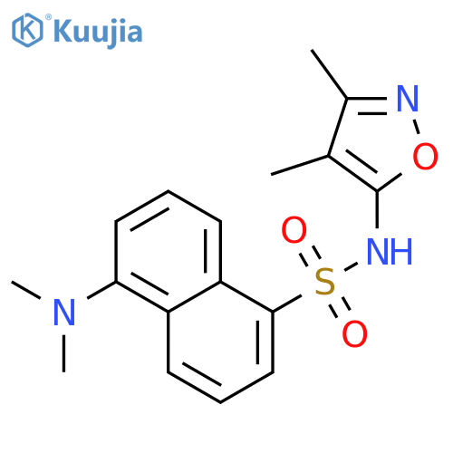 1-Naphthalenesulfonamide,5-(dimethylamino)-N-(3,4-dimethyl-5-isoxazolyl)- structure