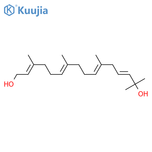 2,6,10,13-Hexadecatetraene-1,15-diol,3,7,11,15-tetramethyl-, (2E,6E,10E,13E)- structure