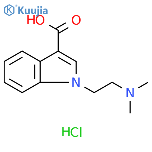 1-2-(Dimethylamino)ethyl-1H-indole-3-carboxylic acid hydrochloride structure