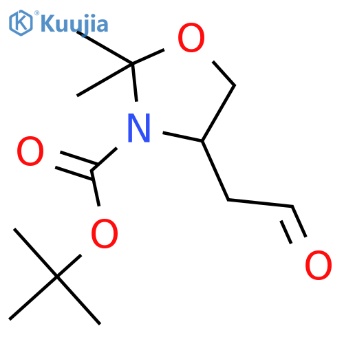 (R)-tert-Butyl 2,2-dimethyl-4-(2-oxoethyl)oxazolidine-3-carboxylate structure