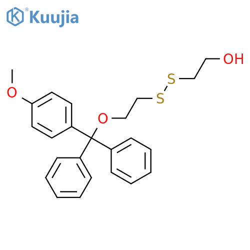 Ethanol, 2-[[2-[(4-methoxyphenyl)diphenylmethoxy]ethyl]dithio]- structure