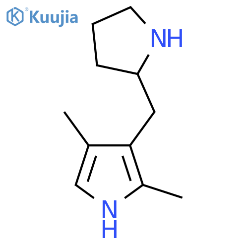 2,4-dimethyl-3-(pyrrolidin-2-yl)methyl-1H-pyrrole structure