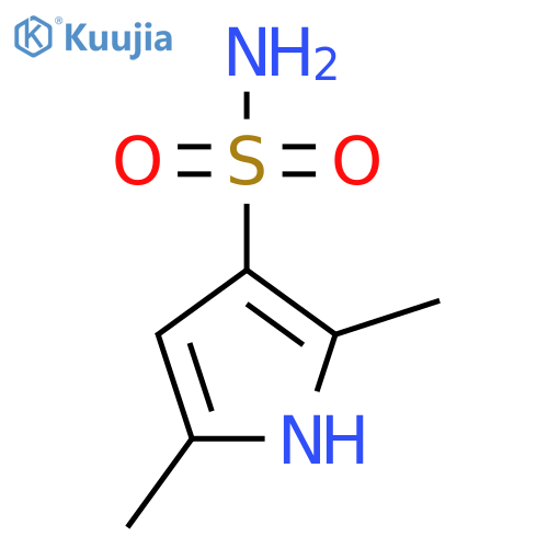 2,5-dimethyl-1H-pyrrole-3-sulfonamide structure