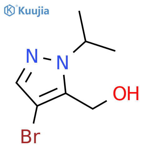 (4-bromo-1-isopropyl-1H-pyrazol-5-yl)methanol structure