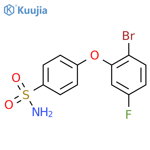 4-(2-Bromo-5-fluorophenoxy)benzene-1-sulfonamide structure