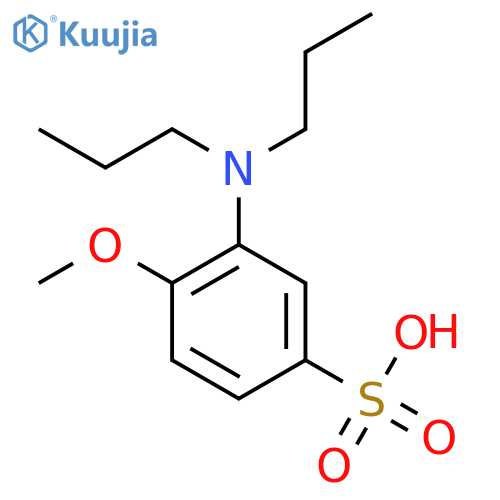 3-(Dipropylamino)-4-methoxybenzenesulfonic acid structure