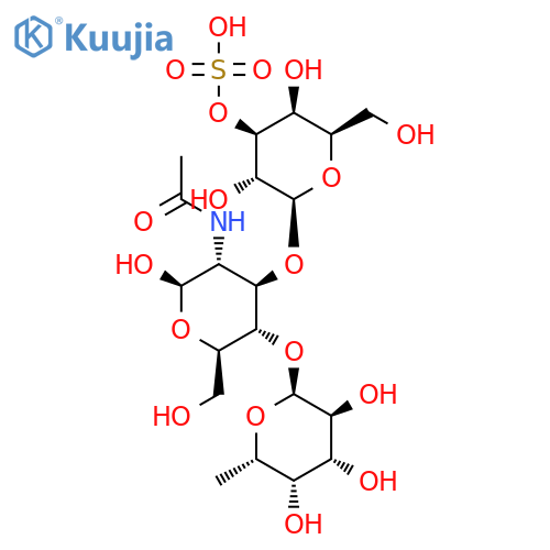 D-Glucose, O-6-deoxy-a-L-galactopyranosyl-(1&reg;4)-O-[3-O-sulfo-b-D-galactopyranosyl-(1&reg;3)]-2-(acetylamino)-2-deoxy- structure