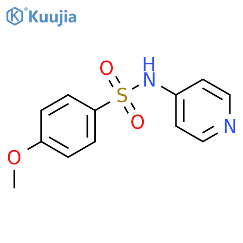 4-methoxy-N-(pyridin-4-yl)benzenesulfonamide structure