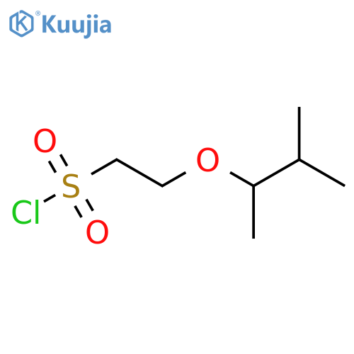 2-(3-methylbutan-2-yl)oxyethane-1-sulfonyl chloride structure