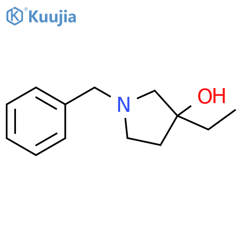 1-Benzyl-3-ethyl-pyrrolidin-3-ol structure