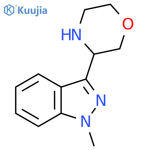 1-methyl-3-(morpholin-3-yl)-1H-indazole structure