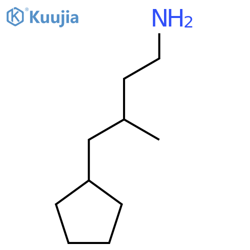 4-cyclopentyl-3-methylbutan-1-amine structure