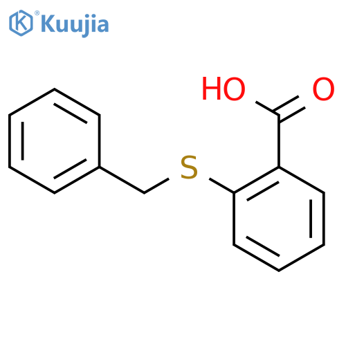 2-(benzylsulfanyl)benzoic acid structure