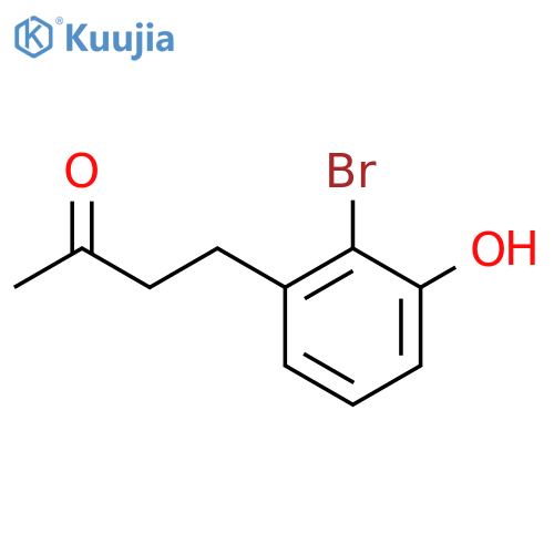 4-(2-bromo-3-hydroxyphenyl)butan-2-one structure
