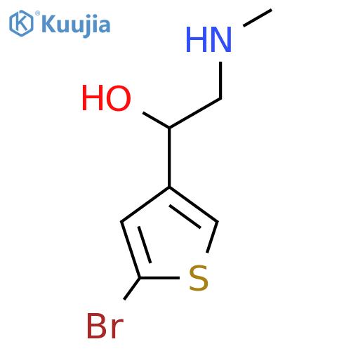 1-(5-bromothiophen-3-yl)-2-(methylamino)ethan-1-ol structure