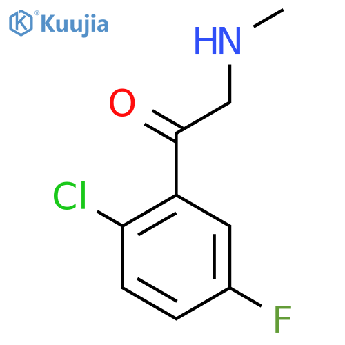 1-(2-chloro-5-fluorophenyl)-2-(methylamino)ethan-1-one structure