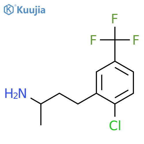 4-2-chloro-5-(trifluoromethyl)phenylbutan-2-amine structure