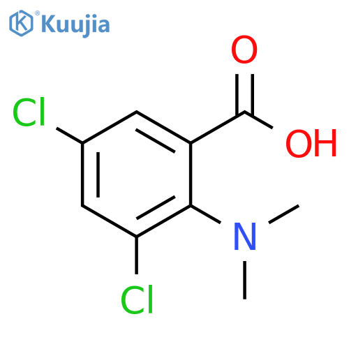 Benzoic acid, 3,5-dichloro-2-(dimethylamino)- structure