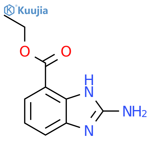 ethyl 2-amino-1H-1,3-benzodiazole-4-carboxylate structure