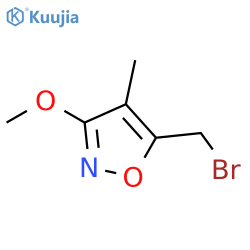 Isoxazole, 5-(bromomethyl)-3-methoxy-4-methyl- structure