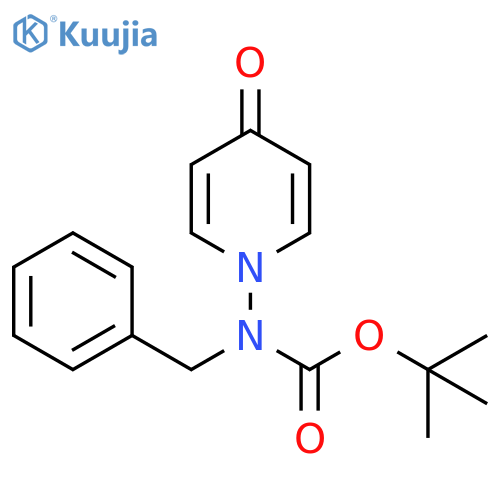Carbamic acid, (4-oxo-1(4H)-pyridinyl)(phenylmethyl)-,1,1-dimethylethyl ester structure