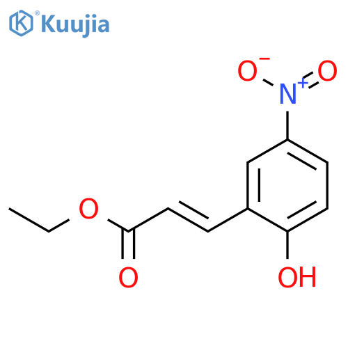 2-Propenoic acid, 3-(2-hydroxy-5-nitrophenyl)-, ethyl ester, (E)- structure