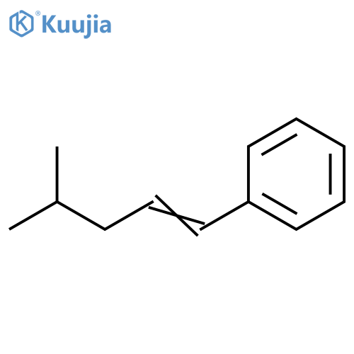 Benzene, (4-methyl-1-pentenyl)- structure
