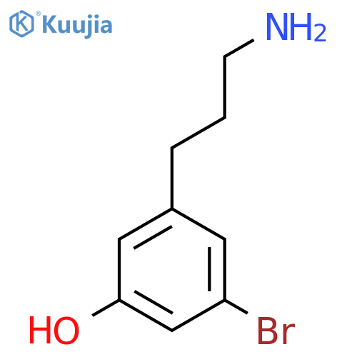 3-(3-Aminopropyl)-5-bromophenol structure