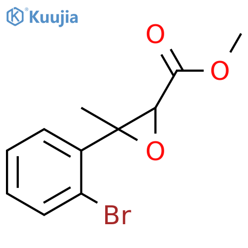 2-Oxiranecarboxylic acid, 3-(2-bromophenyl)-3-methyl-, methyl ester structure