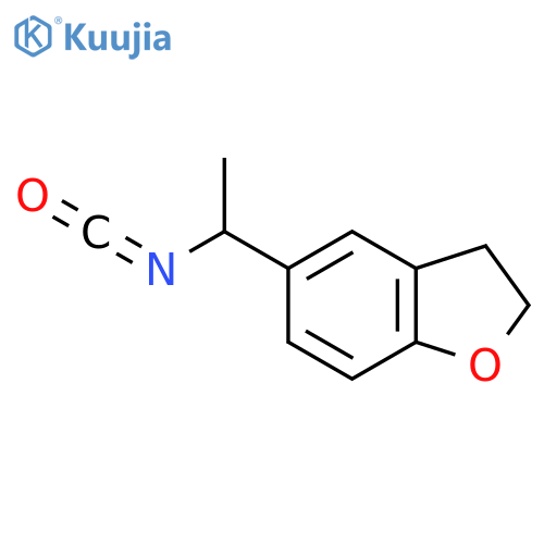 5-(1-isocyanatoethyl)-2,3-dihydro-1-benzofuran structure