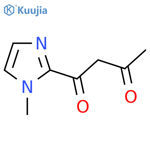 1-(1-Methyl-1h-imidazol-2-yl)butane-1,3-dione structure