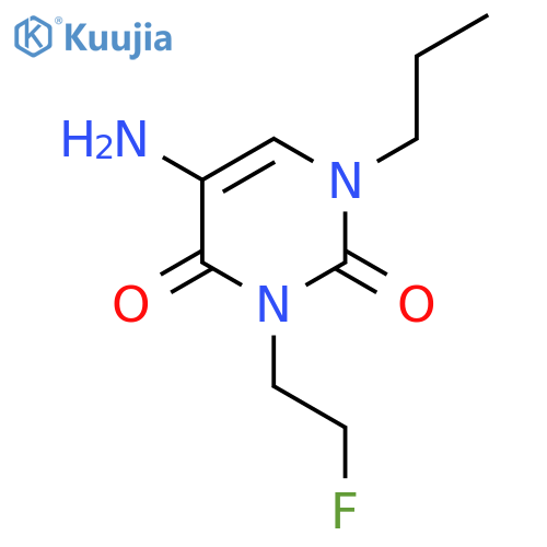 5-Amino-3-(2-fluoroethyl)-1-propyl-1,2,3,4-tetrahydropyrimidine-2,4-dione structure