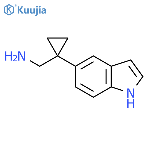 1-(1H-indol-5-yl)cyclopropylmethanamine structure