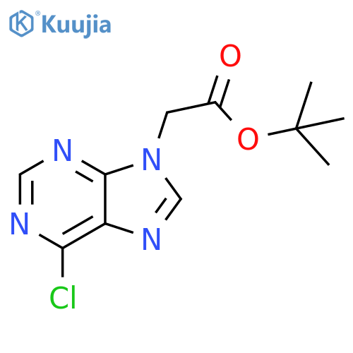 tert-butyl 2-(6-chloro-9H-purin-9-yl)acetate structure