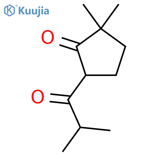 2,2-Dimethyl-5-(2-methylpropanoyl)cyclopentan-1-one structure