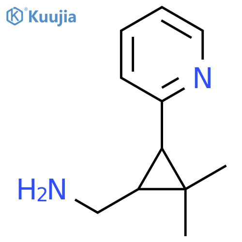 2,2-dimethyl-3-(pyridin-2-yl)cyclopropylmethanamine structure