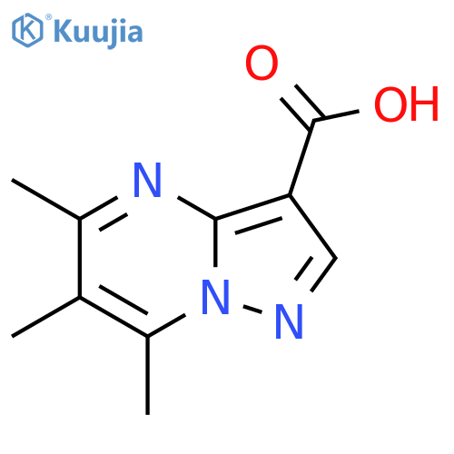 5,6,7-trimethylpyrazolo1,5-apyrimidine-3-carboxylic acid structure