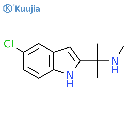 2-(5-chloro-1H-indol-2-yl)propan-2-yl(methyl)amine structure